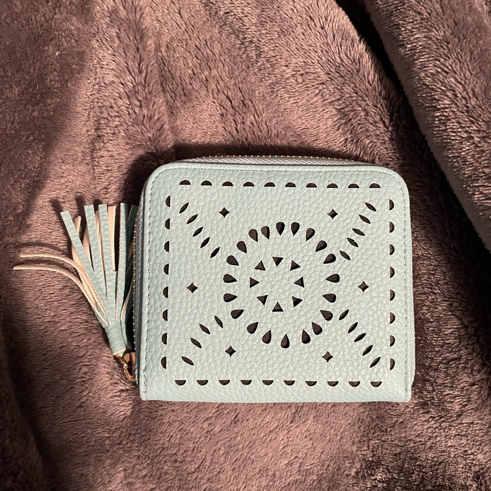 Cute turquoise wallet